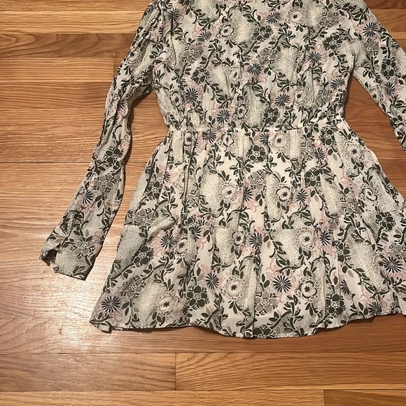 Free People Stealing Fire Floral‎ Tunic Long Sleeve Tassel Lined Dress - Picture 12 of 13